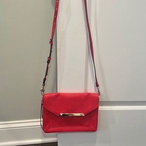 Red crossbody purse